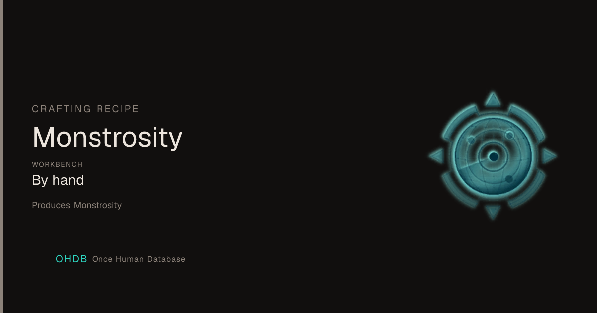 Monstrosity