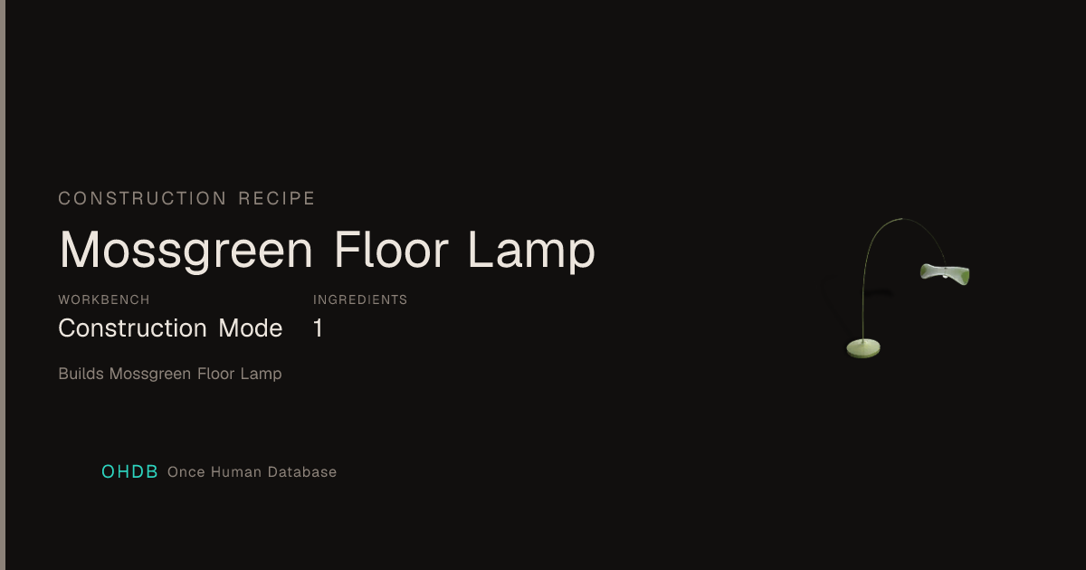 Mossgreen Floor Lamp