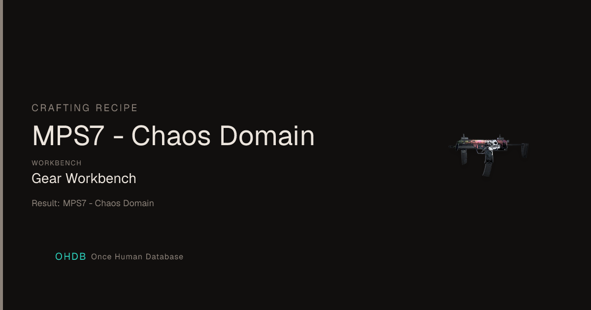 MPS7 - Chaos Domain