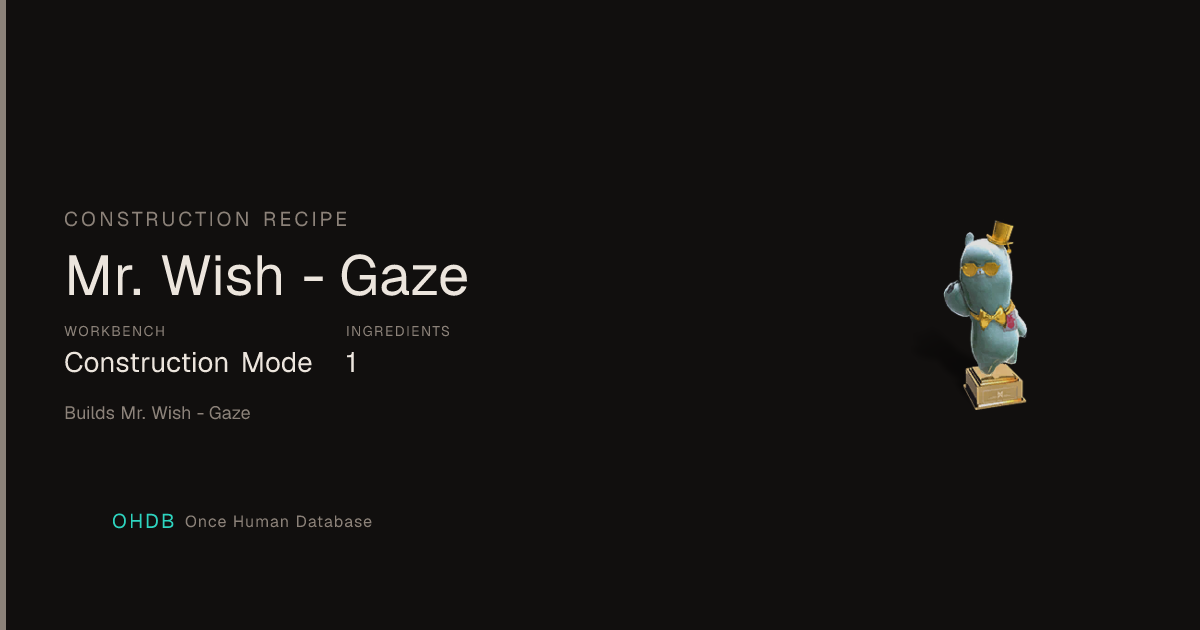 Mr. Wish - Gaze