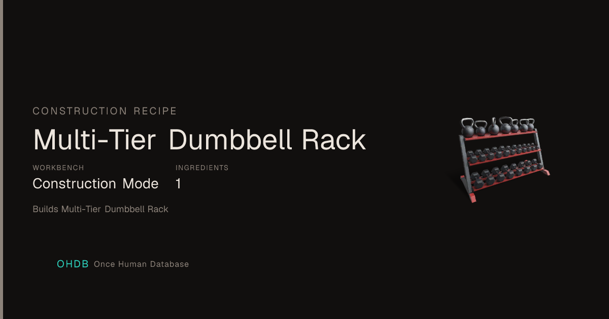 Multi-Tier Dumbbell Rack