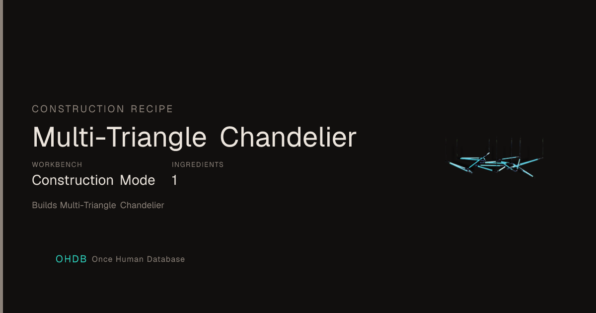 Multi-Triangle Chandelier