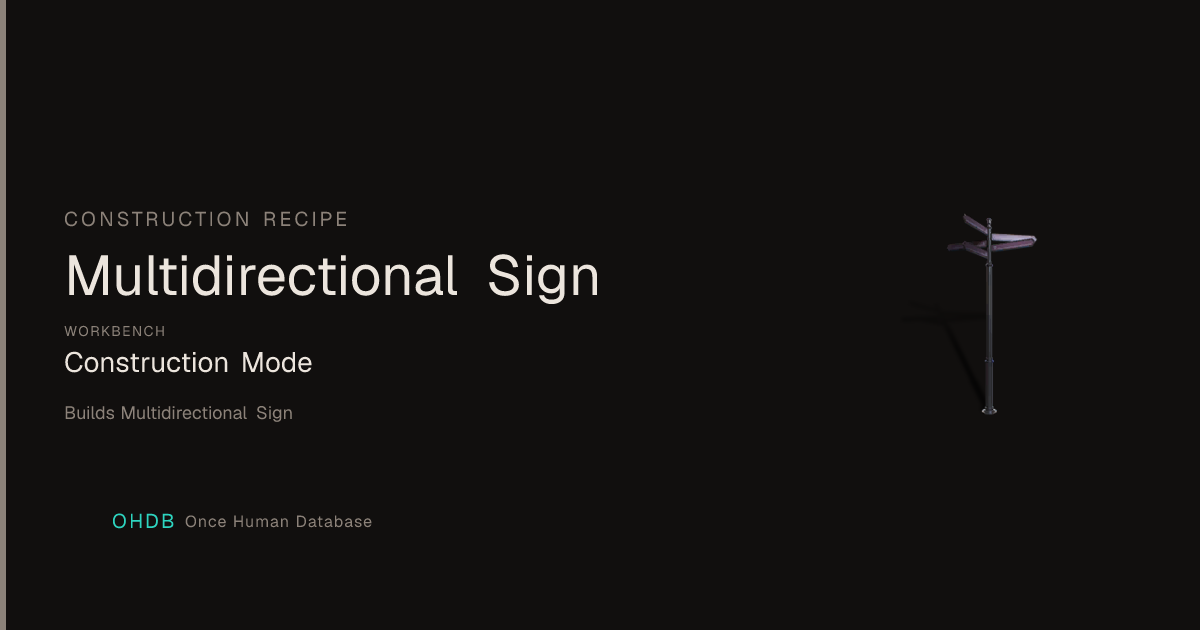 Multidirectional Sign