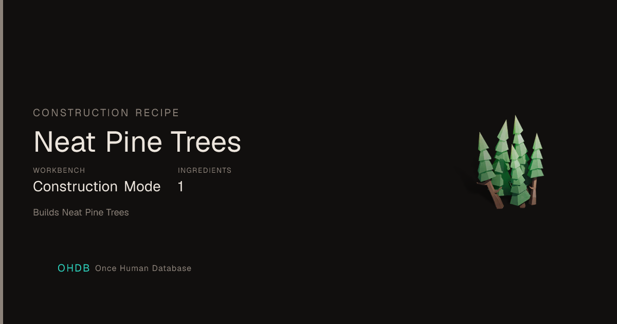 Neat Pine Trees