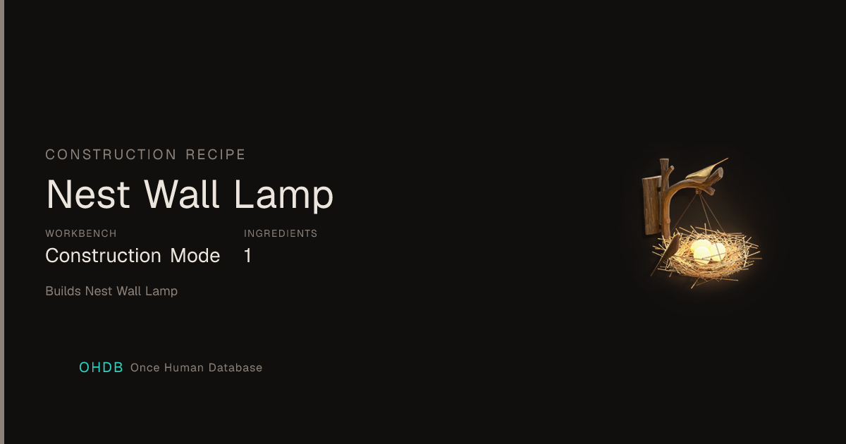 Nest Wall Lamp