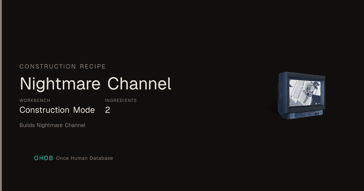 Nightmare Channel