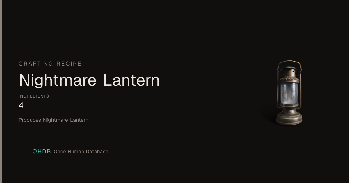 Nightmare Lantern