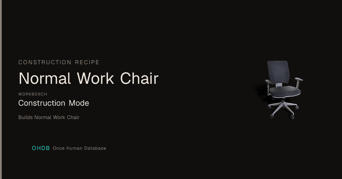 Normal Work Chair