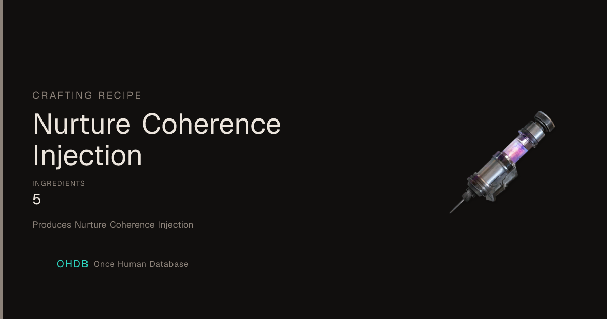 Nurture Coherence Injection