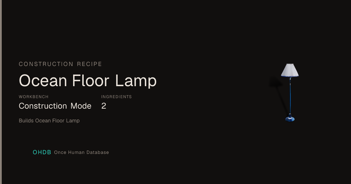 Ocean Floor Lamp