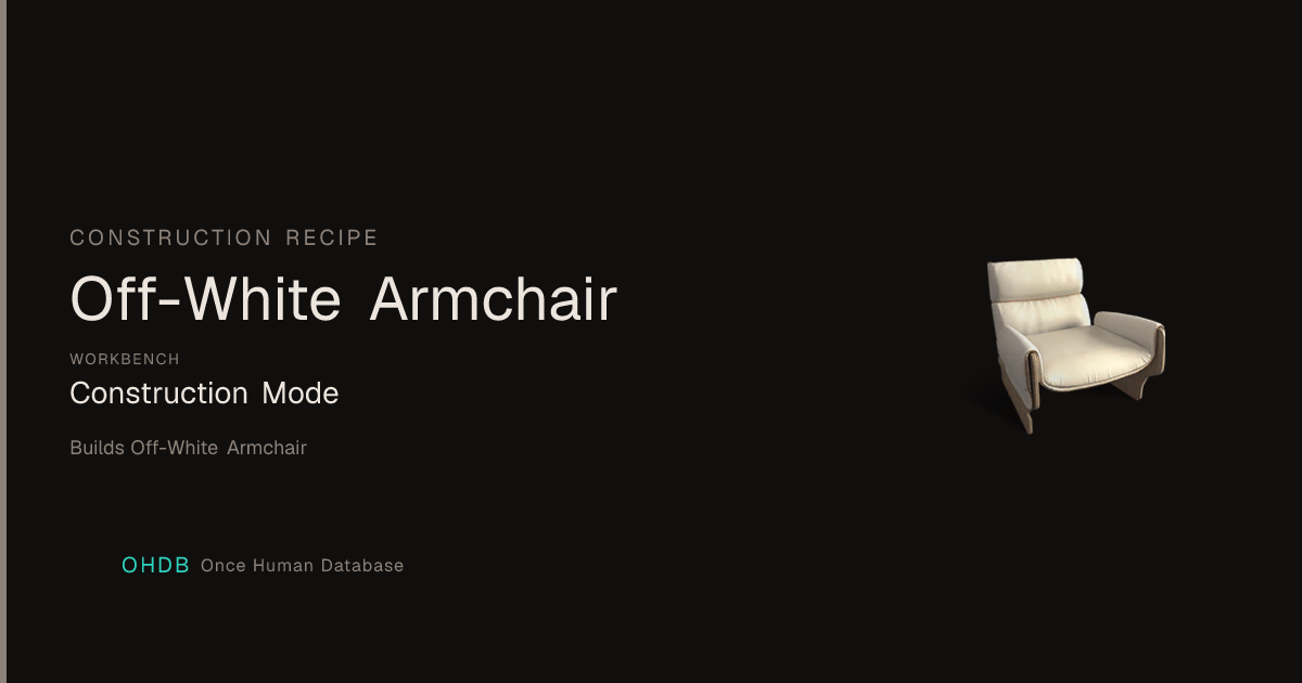 Off-White Armchair
