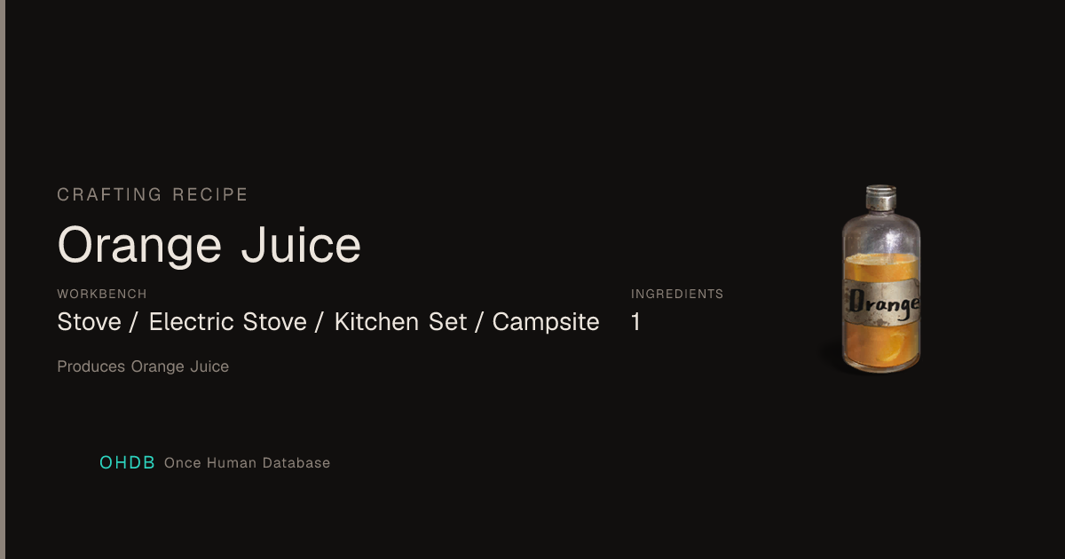 Orange Juice