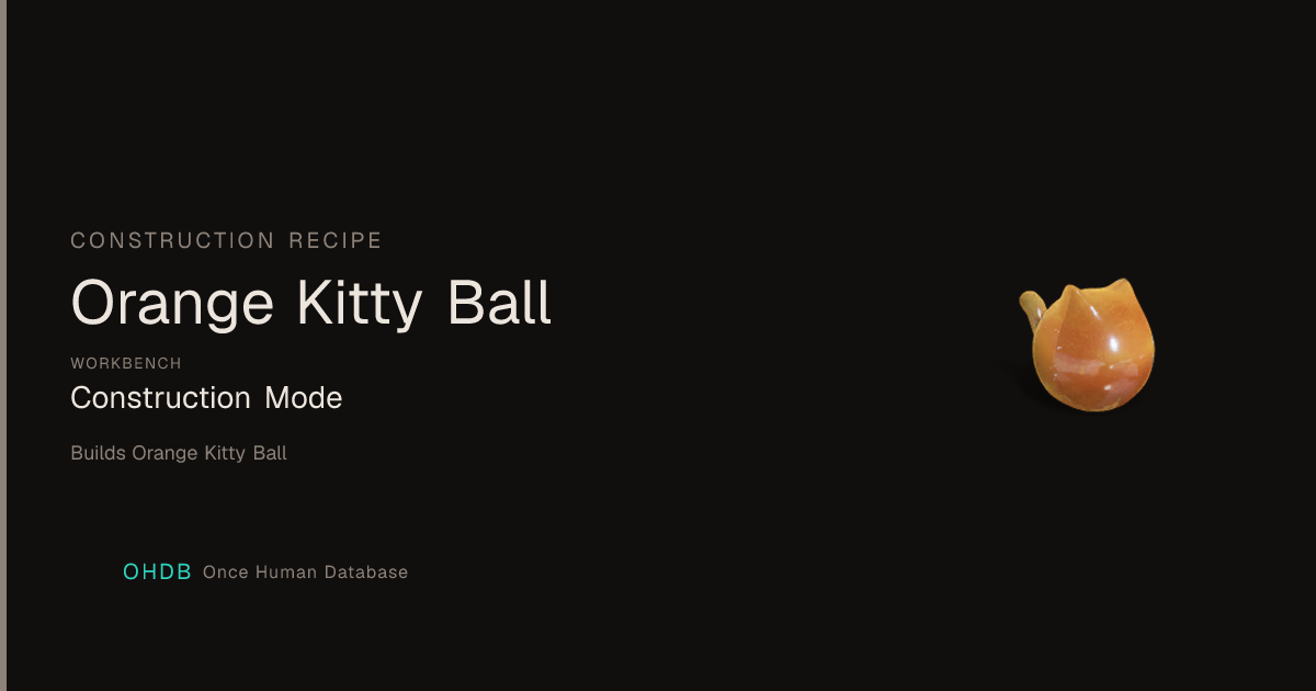 Orange Kitty Ball