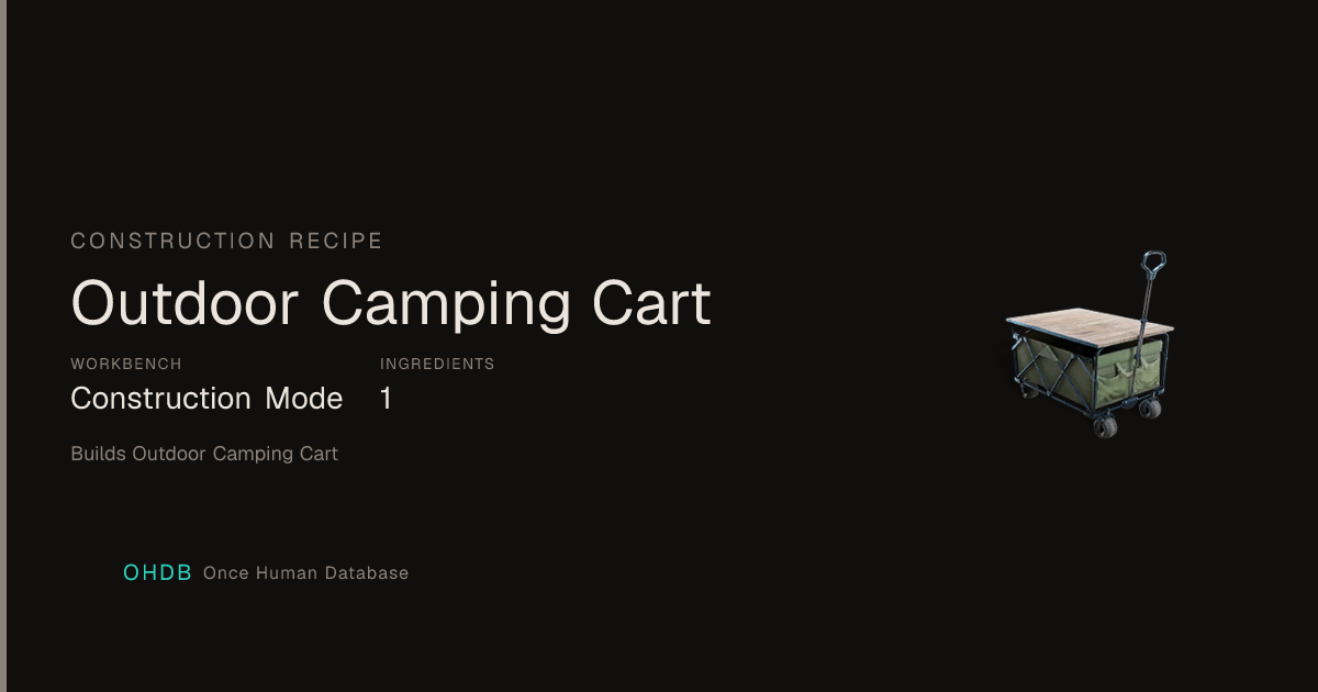 Outdoor Camping Cart