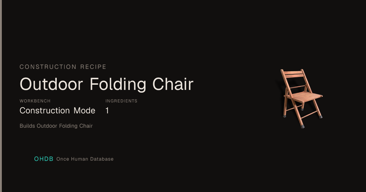 Outdoor Folding Chair