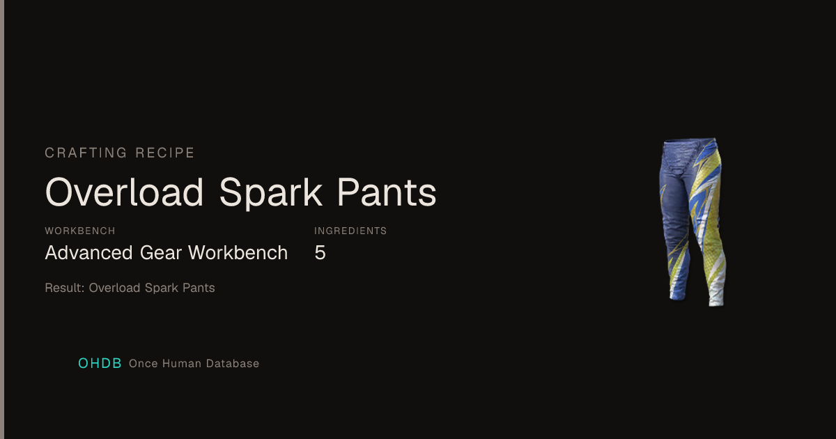 Overload Spark Pants