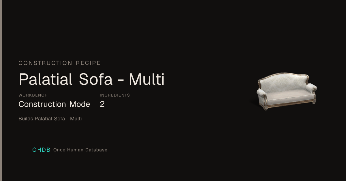 Palatial Sofa - Multi