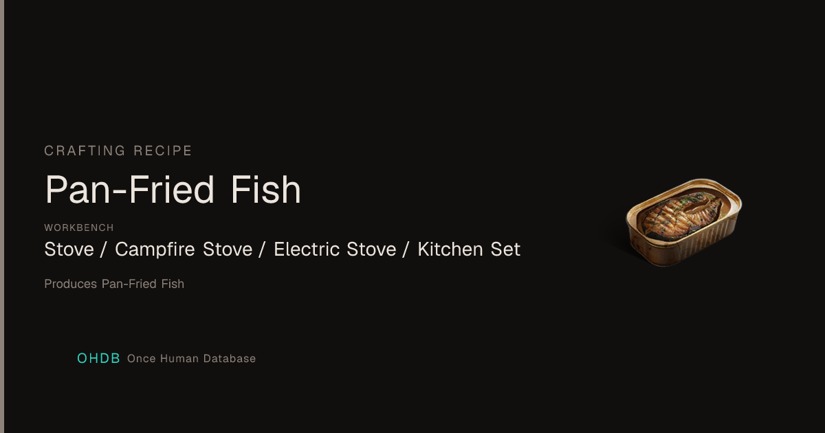 Pan-Fried Fish