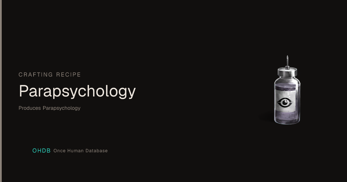 Parapsychology