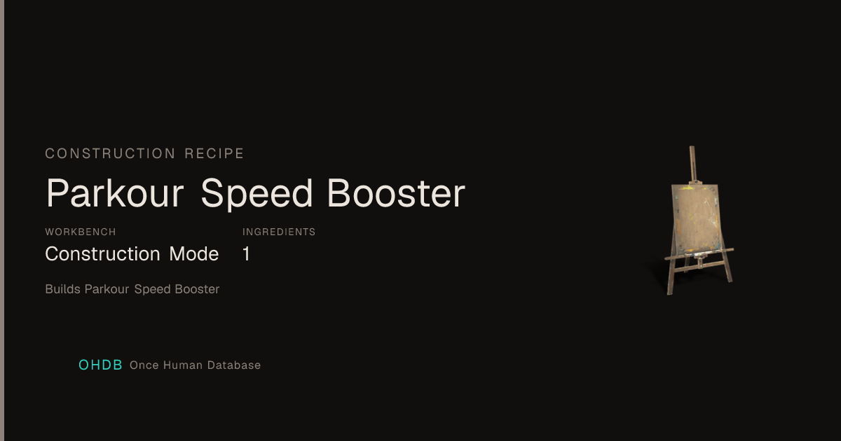 Parkour Speed Booster