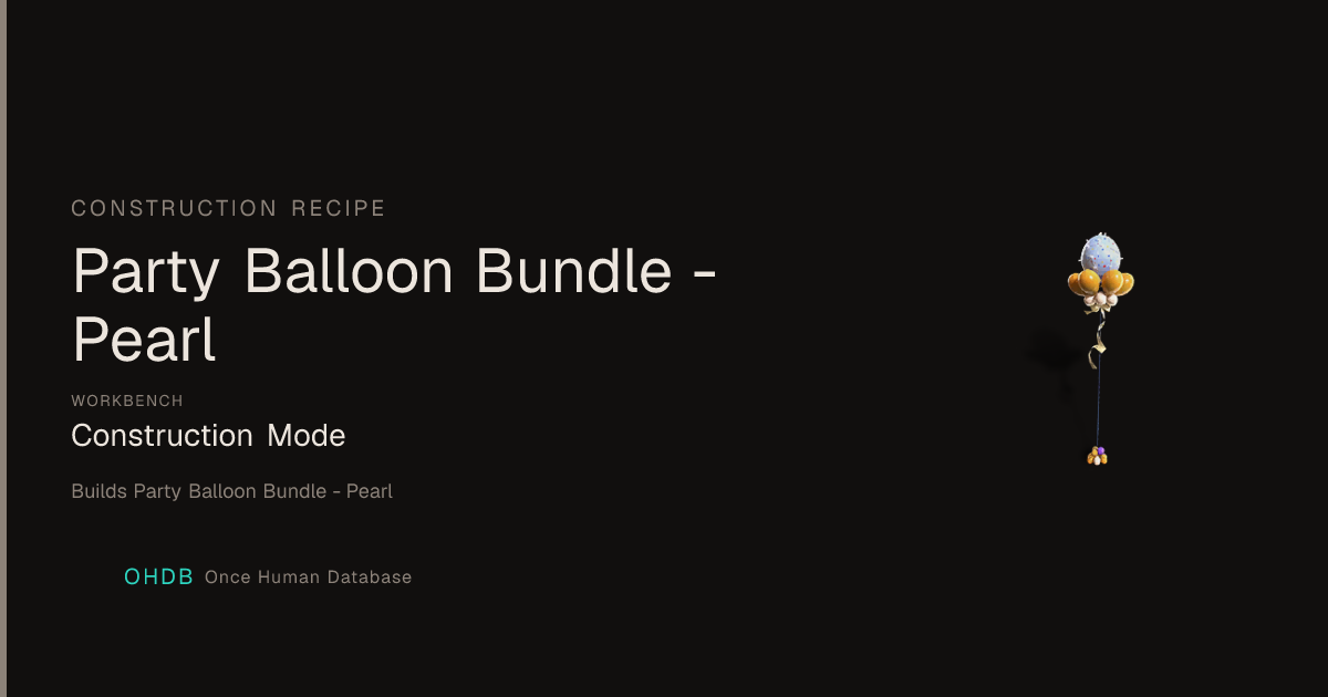 Party Balloon Bundle - Pearl