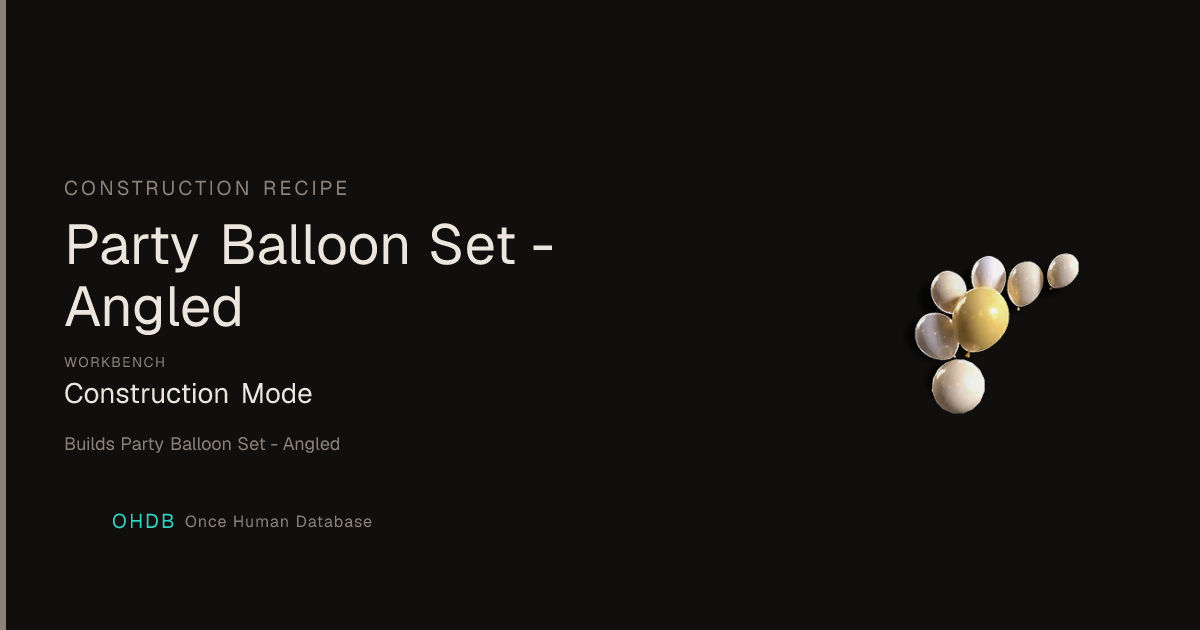 Party Balloon Set - Angled