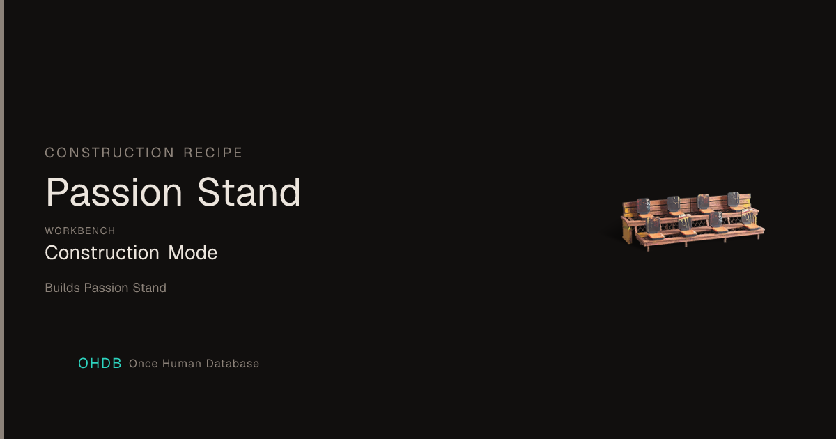 Passion Stand