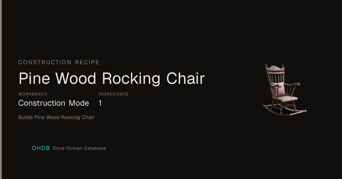 Pine Wood Rocking Chair