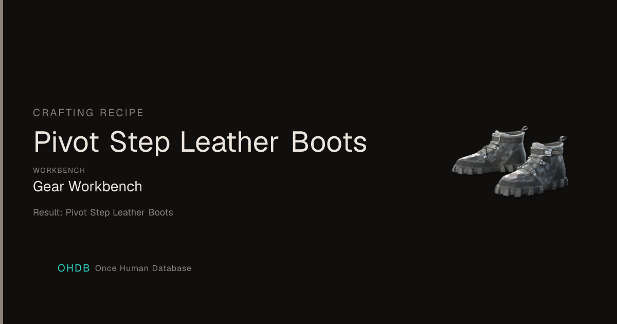Pivot Step Leather Boots