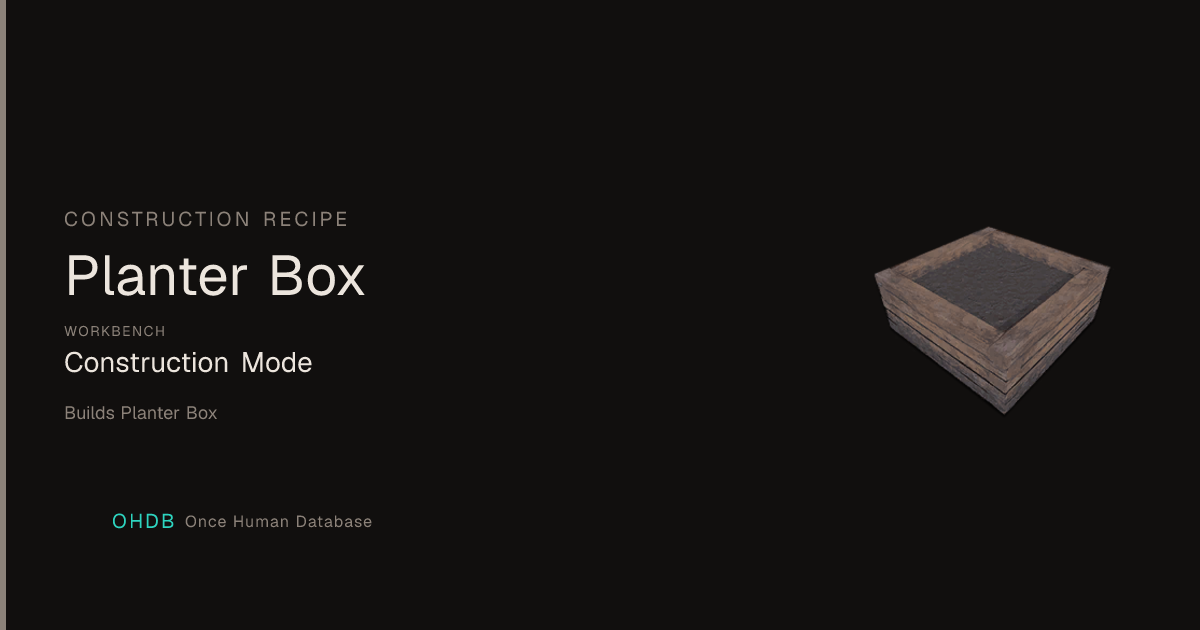 Planter Box