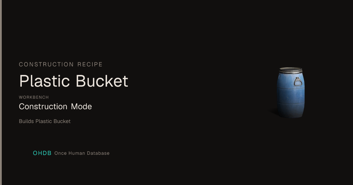 Plastic Bucket