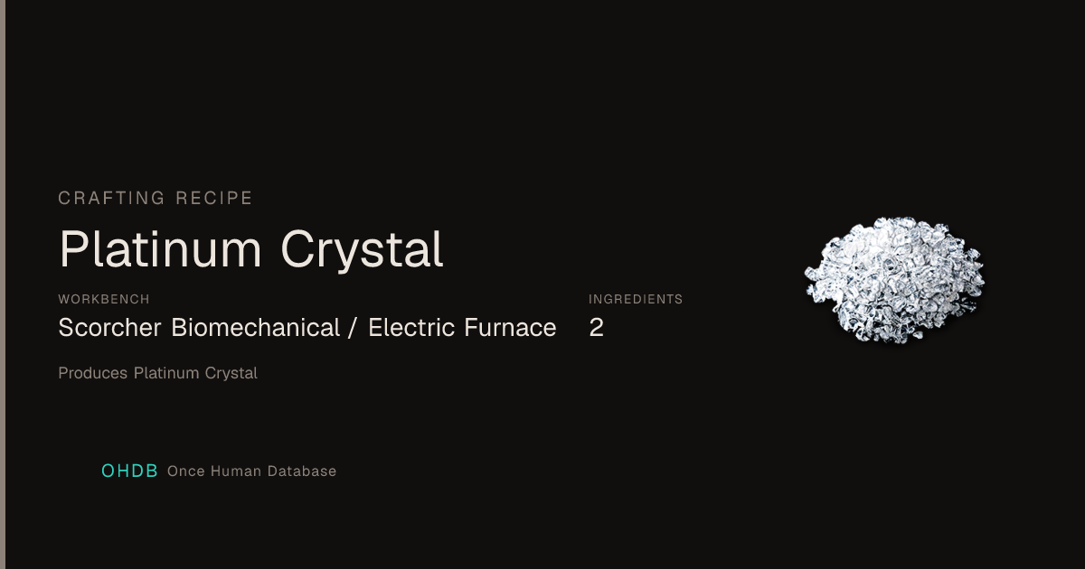 Platinum Crystal