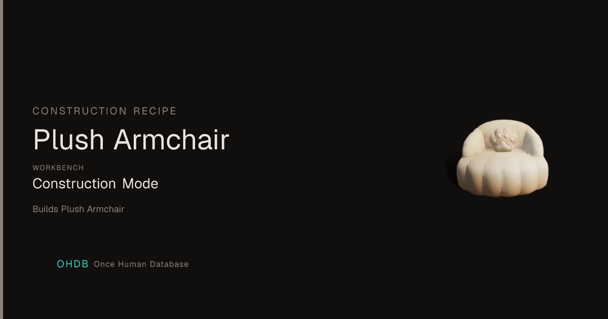 Plush Armchair