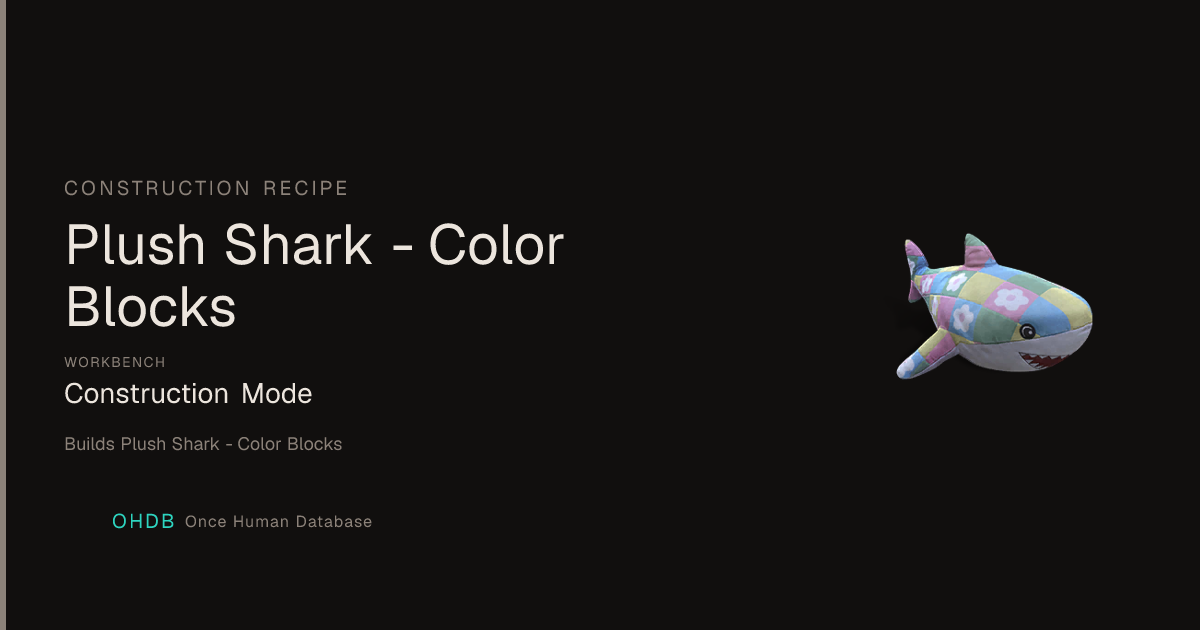 Plush Shark - Color Blocks