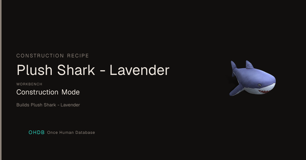 Plush Shark - Lavender