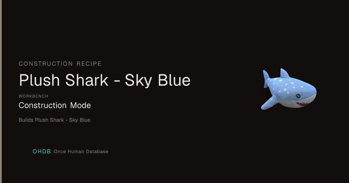 Plush Shark - Sky Blue