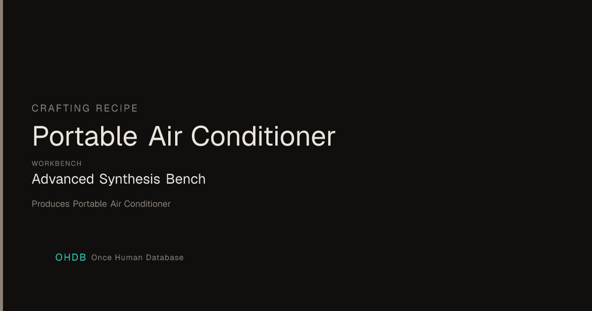 Portable Air Conditioner