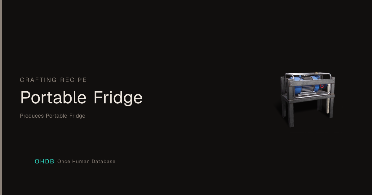 Portable Fridge
