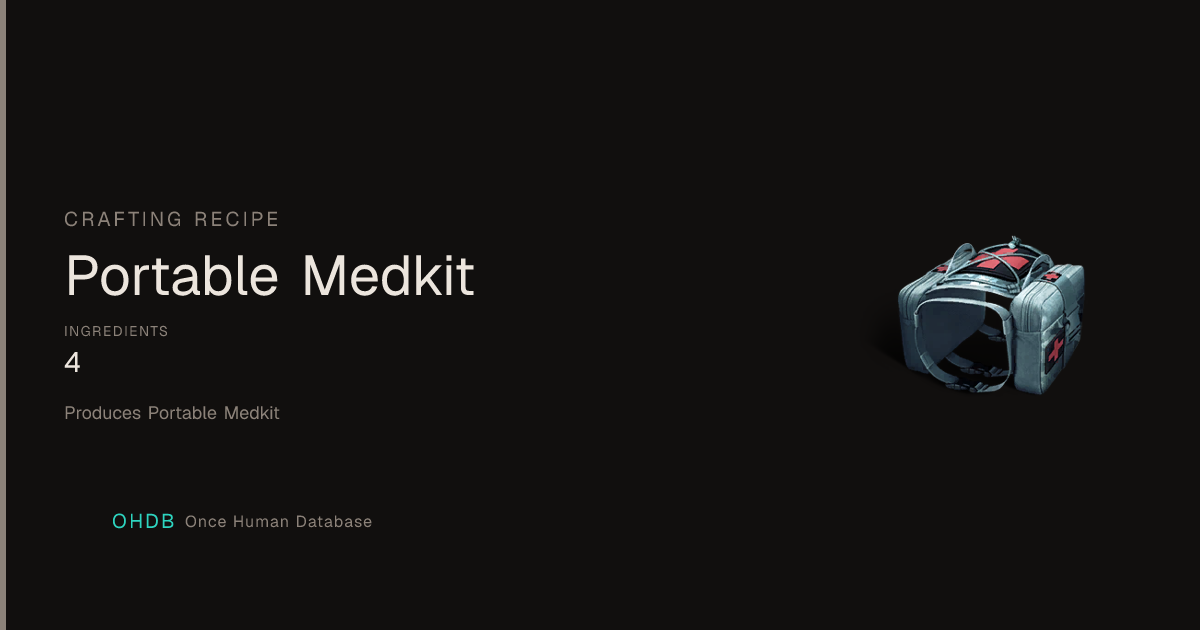 Portable Medkit