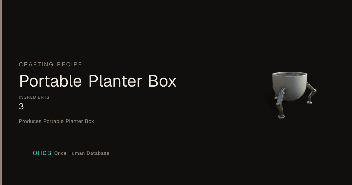 Portable Planter Box