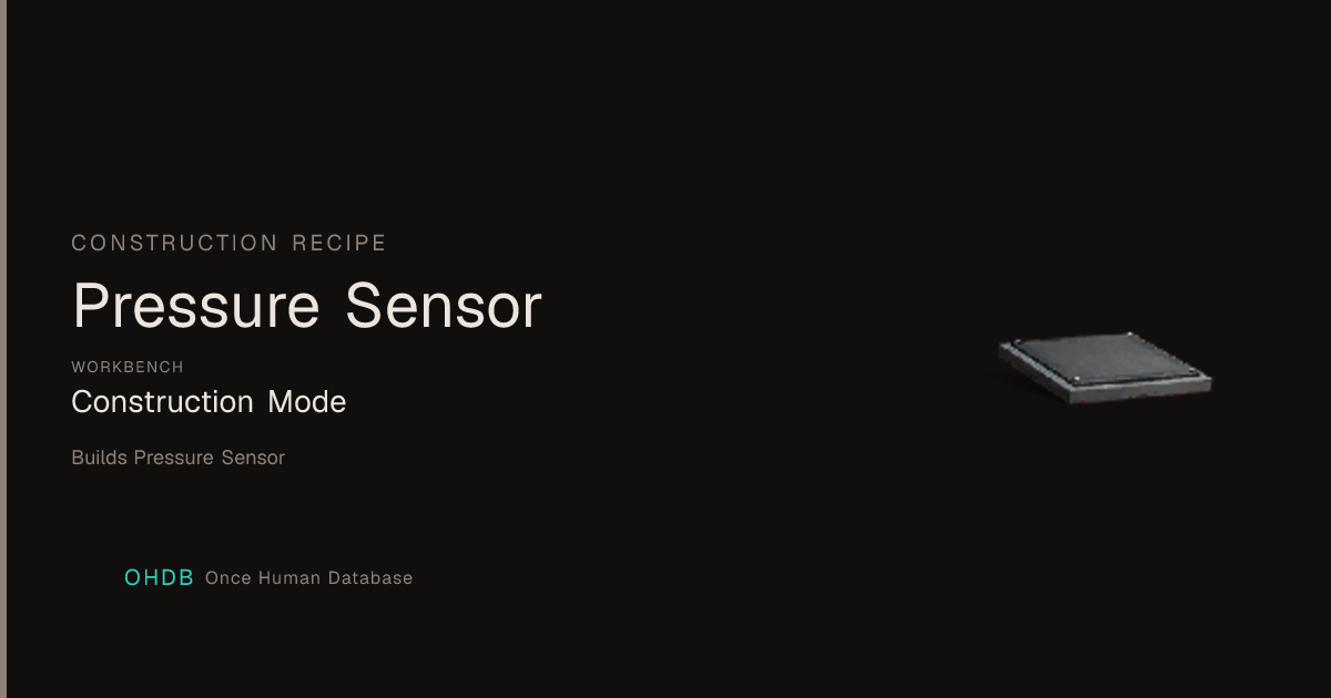 Pressure Sensor