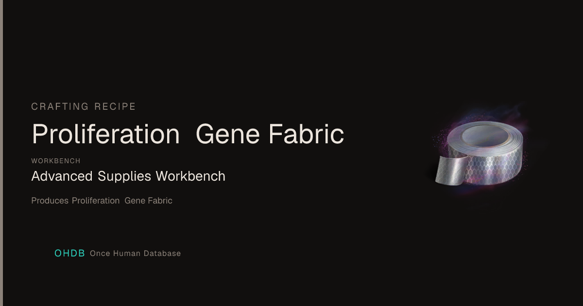 Proliferation Gene Fabric