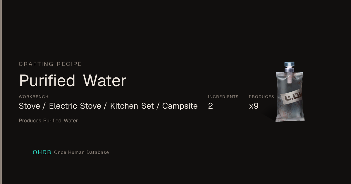 Purified Water