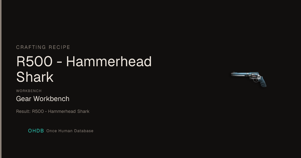 R500 - Hammerhead Shark