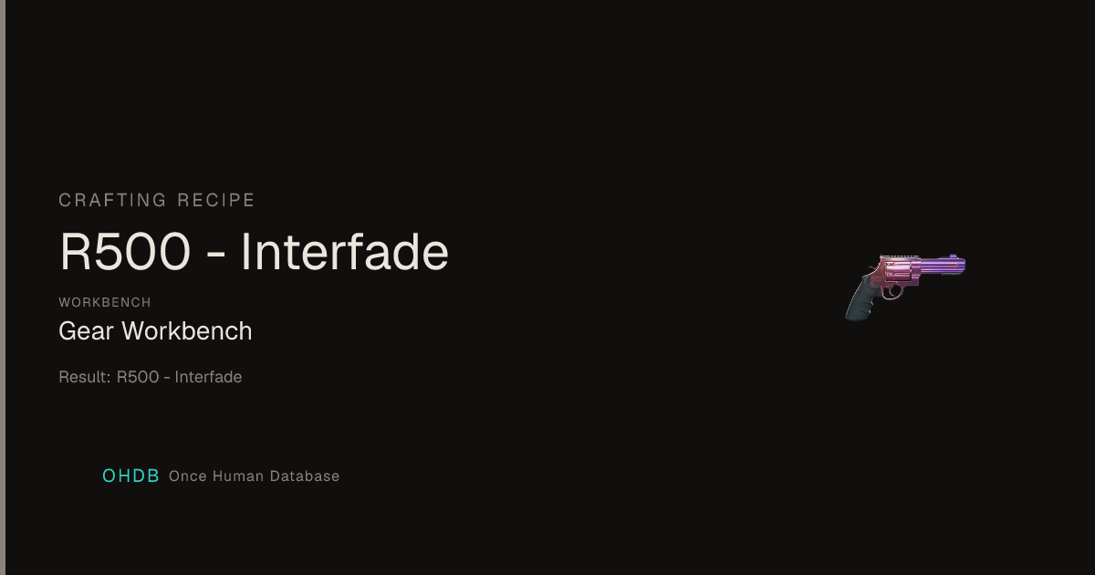 R500 - Interfade