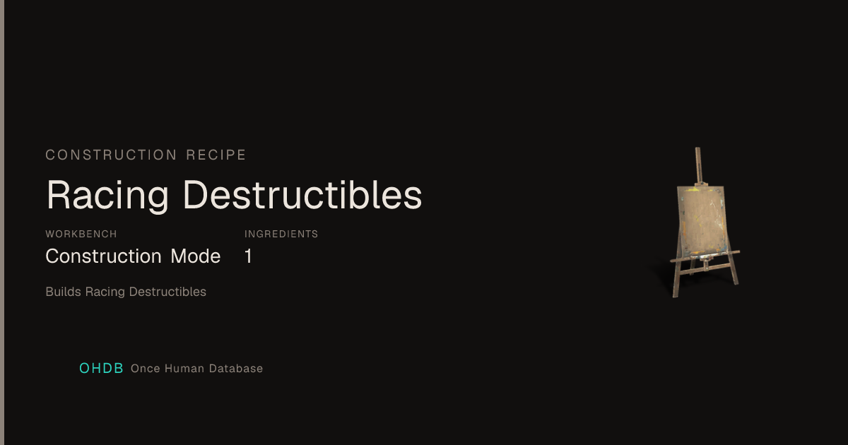 Racing Destructibles