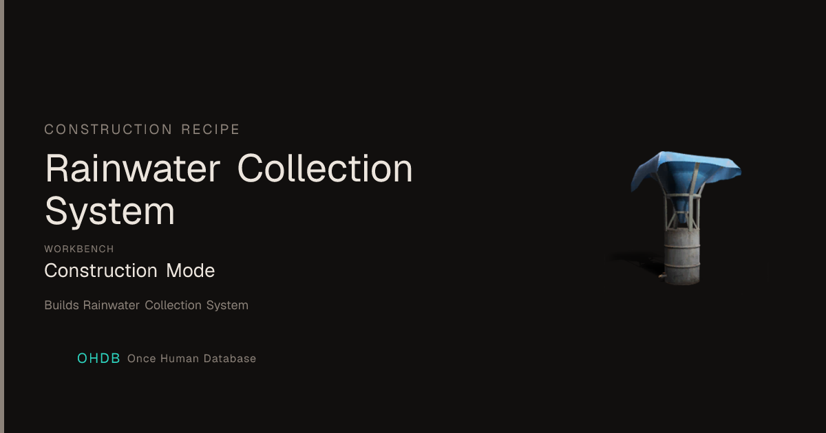 Rainwater Collection System