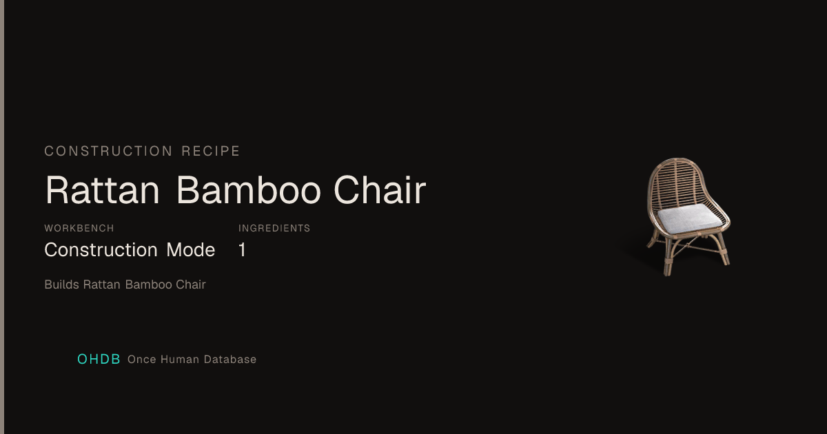 Rattan Bamboo Chair
