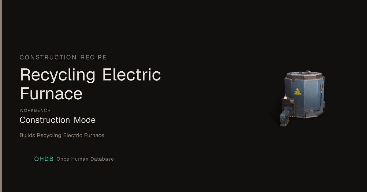 Recycling Electric Furnace