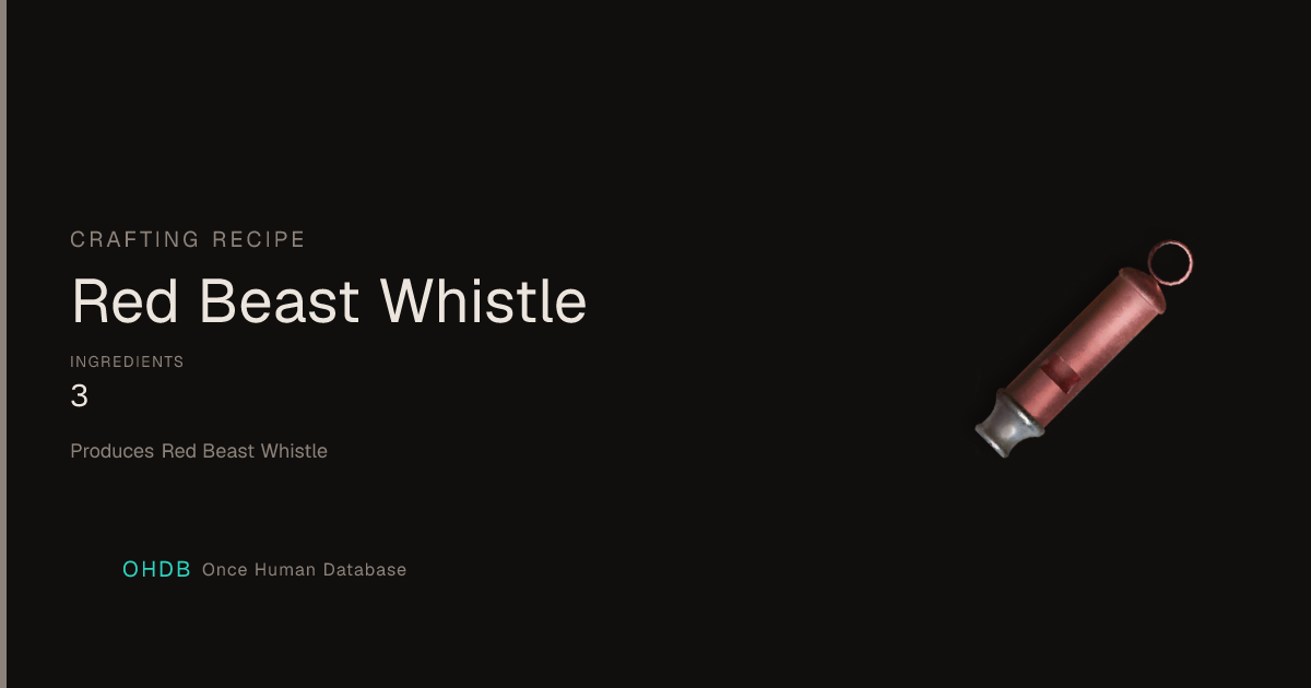 Red Beast Whistle